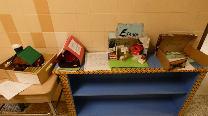 Charlotte's Web dioramas made by 3rd grade 