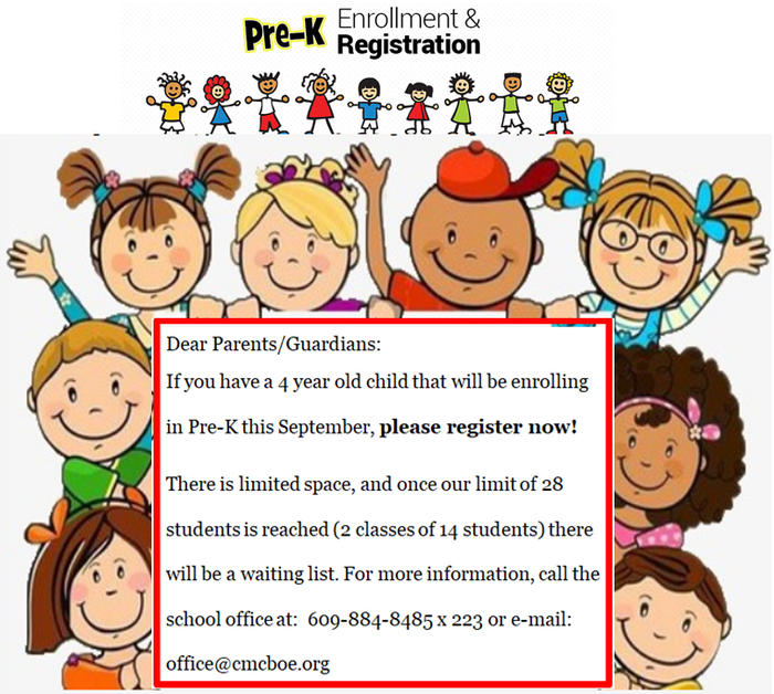 PreK registration