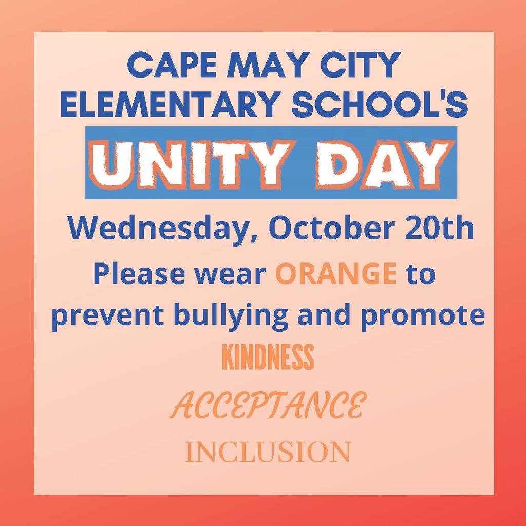 Unity Day- Wednesday, October 20th