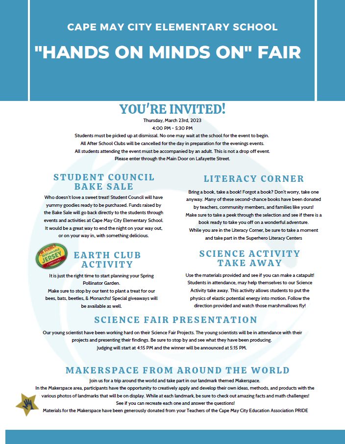 HANDS ON MINDS ON  March 23